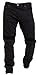 Produktbild Qaswa Herren Motorradhose Jeans Motorrad Hose Motorradrüstung Schutzauskleidung Motorcycle Biker Pants, Jet Black, 36W / 32L