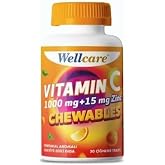 Wellcare Vitamin C 1000 mg &Ccedil;inko 15 mg 30 &Ccedil;iğneme Tableti