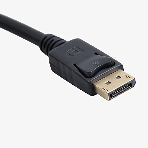 SAMTECH Displayport DP to VGA Connector Adapter Male to Female Cable Adapter Converter – Black - 3