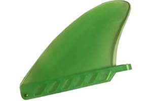 SOONBUY Surf Fins, 4.6 Inch Soft Fin With Screw, Soft Flex Center Fin, White Water Fin Safety Flex Soft Replacement for Longboard SUP Stand Up Paddleboard green