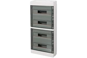 Centralino da Parete IP40 con Portella Trasparente 72 Moduli - ELETTROCANALI SERIE CIVILI EC60072B
