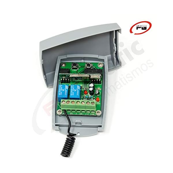 Receptor Universal para puertas de garaje + 2 Mandos Rolling code 433
