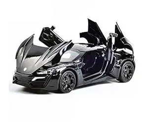 Leona Enterprise zinc Alloy Toy Car Lykan hypersport Models Pull Back Alloy Die cast Sport Car for Kids, Best Gifts Toys for Kids Boys-1pcs-multi Color((LYKAN Hyper Sport)