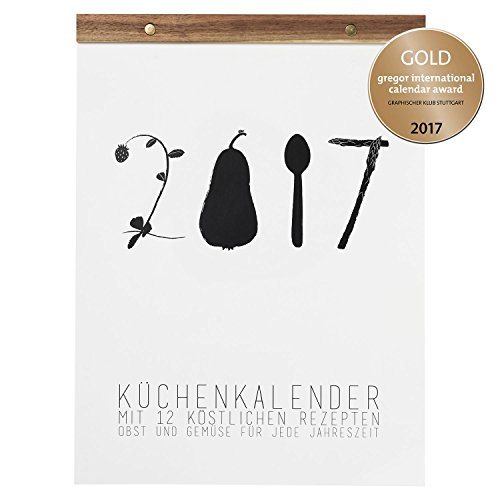 PET Küchenkalender 2017 mit 12 Rezepten 29,5x40cm