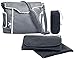 Wallaboo Nappy Changing Bag, Stylish & Durable Faux Suede, Included Changing Pad, Bottle Case, Accessory Pouch, Grey