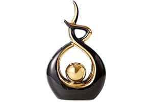 CESTATIVO Home Decor Modern Abstract Art Ceramic Statue, Room Decor, Table Decorations for Living Room Dining Room Office Centerpiece, 27 cm High