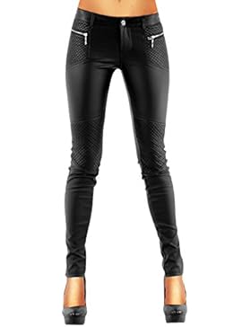 Damen Kunstlederhose Skinny (176)