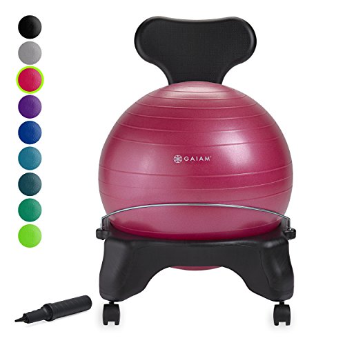 Preisvergleich Produktbild Gaiam Erwachsene Balance Ball Chair, Fuchsia, 52 cm