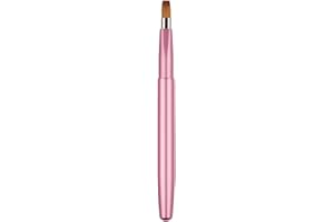 JTQYFI Professional Lip Brush With Lid Retractable Portable Cosmetic Brush For Lipstick Gloss Applicator Wands Makeup Tools