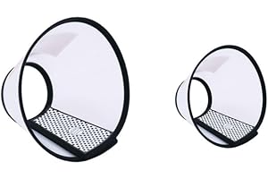 GOVNPJ 2 Unidades Conos de Recuperación para Mascotas, Collarines para Curar Heridas, Collar Isabelino para Perros y Gatos (23-27 cm, 38-43 cm)