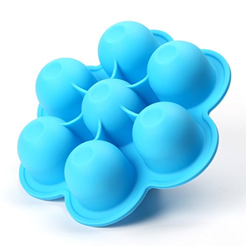 VWH Einfrieren Babybrei, Babynahrung Aufbewahrung / Food Storage / Eismaschine / Gefrierschrank Behälter-Behälter mit Silikon Clip, hausgemachte Babynahrung Silikon Gefrierschrank Lagercontainer Tray - 3