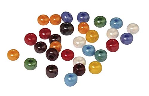 RAYHER HOBBY 1418449 di Vetro grosslo chradl, Opaco, Diametro 5,4 mm, Dose 55 G, Misto