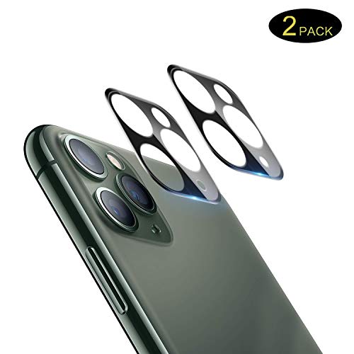 POOPHUNS 2 Pezzi Lente Fotocamera per iPhone 11 PRO/iPhone 11 PRO Max Alta trasparenza Anti-graffio Pellicola Protettore Fotocamera Lens Vetro Temperato per iPhone 11 PRO/PRO Max