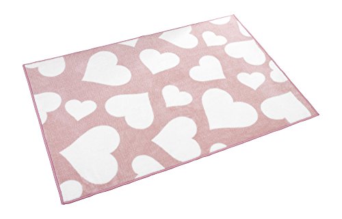 Kit for Kids Nursery Rug (Pink/White Heart)