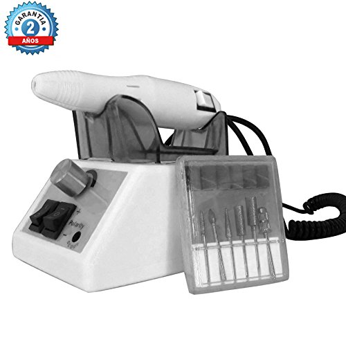 TORNO MANICURA PEDICURA PARA UÑAS PROFESIONAL 25000 RPM + 6 FRESAS