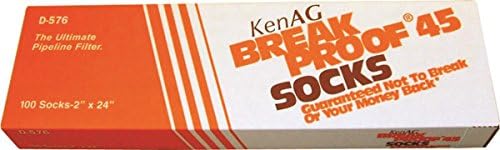 KEN AG D576 391212 Breakproof Milking System Filtering Sock Tan, 2 x 24"