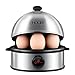 Produktbild Eierkocher, Holife Eierkocher Testsieger Edelstahl Egg Cooker für 1-7 Eier mit Härtegradeinstellung/Überhitzungsschutz/Messbecher mit Eipick 360W
