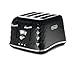 Price comparison product image Delonghi Brillante 4 Slice Toaster Black (Delonghi brillante black 4 slice toaster extra lift defrost reheat and canel function)