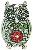  Zinnfigur Eule mit Blume