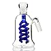 Produktbild UUYSU Bong Percolator Groß Bong Glas Kopf 14.5 Wasserpfeife Bong Vorkühler Glasbong EIS Bongs and Pipes Glass Bong Blau Mini 14.5mm Adapter Kickloch Water Pipe Bong Zubehör Roor Blau Perc Filter Flow
