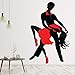 Produktbild wandaufkleber 3d Wandtattoo Schlafzimmer Tango Dance Red Dress Sticker für Wohnzimmer
