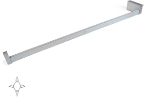 Emuca - Éclairage pour Armoire ou vestiaire, Barre de penderie avec LED réchargeable et détecteur de Mouvement, Plusieurs mesures et Couleurs (1008-1158mm, Anodisé Mat)