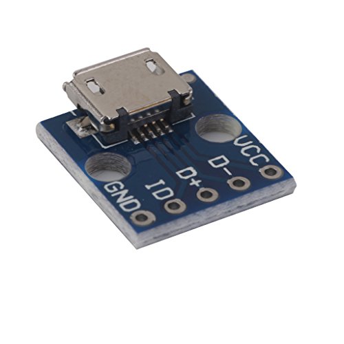 Generic Stromversorgung Converter Board 10pcs Female 5 pin Pinboard 2.54mm Micro USB Typ DIP - 4