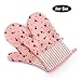 Produktbild TFyoung Topfhandschuhe Ofenhandschuhe zum Backen Hitzebeständige Grillhandschuhe, Anti-Rutsch Backofen Handschuhe | Backofenhandschuh aus Baumwolle in vielen lustigen Designs (1 Paar)