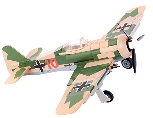 Modbrix 5514 – ✠ Bausteine Focke Wulf FW-190 A-4 Flugzeug inkl. Luftwaffen Pilot aus original Lego® Teilen ✠ - 2