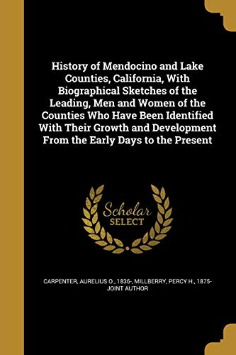 Preisvergleich Produktbild HIST OF MENDOCINO & LAKE COUNT