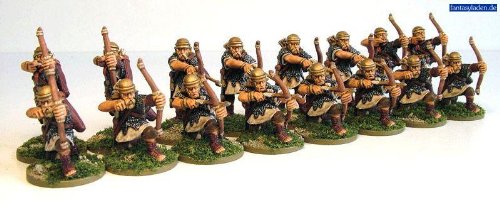 Pack Of 8 Imperial Roman Western Auxiliary Archer Miniatures by Warlord Games