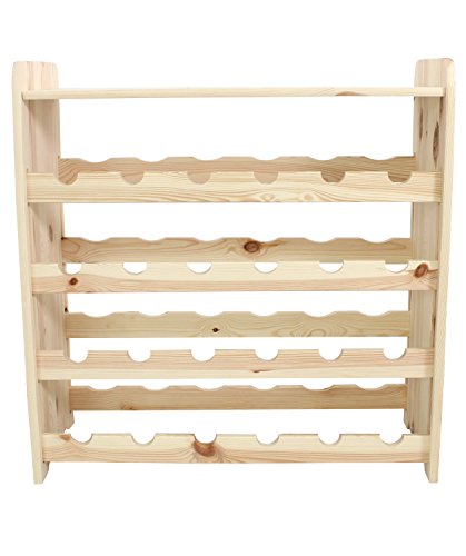 Weinregal Weinregal Holz Flaschenregal für 24 + Ablage Flaschen NEU!!! - 6