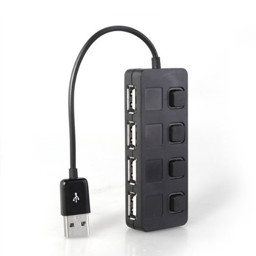 SODIAL (R) Hub 4-Port Multiplier USB2,0 480Mbps X Laptops integrierte Vorrichtung Hub