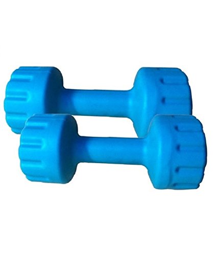 BODY MAXX PVC Colored 1 Pair Dumbells Sets (4 Kg), Black
