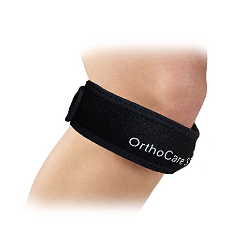 OrthoCare S. Fascia per ginocchio TAGLIA UNICA. Cinghia ginocchio. Silicone pad