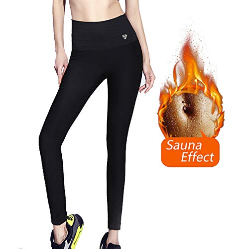 ZHENROG Pantaloni di Perdita di Peso Pantaloni Sauna, Pantaloni Dimagranti delle Donne Hot Thermo Neoprene Sauna Sudore Pantaloni Dimagranti delle Donne (S)