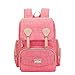 Price comparison product image Backpack, backpack mother Premium Babybackpack baby diaper bag Nylon changing backpack Large capacity backpack diaper sizing Backpack Diaper Bag (Pink) -Pink