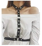 arnes cuero hombre barcelona ★Elegante cadena que se puede usar en el exterior de la ropa, se puede usar para cosplay, fiestas, etc.