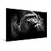 Produktbild Calvendo Premium Textil-Leinwand 90 x 60 cm Quer-Format Gorilla | Wandbild, HD-Bild auf Keilrahmen, Fertigbild auf hochwertigem Vlies, Leinwanddruck von Ulrich Brodde Tiere Tiere
