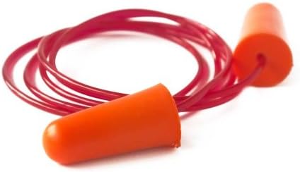 Viwanda Orange Ear Plugs with Cord, Pack of 100 Pairs