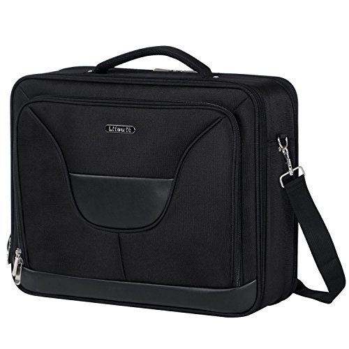 Lifewit Multifunktions -Laptop-Aktenkoffer Business Laptop Notebook Tasche Laptop Pilotenkoffer Aktentasche schwarz
