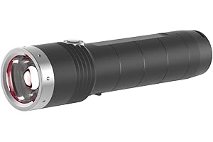 Ledlenser MT10 Outdoorowa latarka kieszonkowa LED, ładowalny akumulator litowy typu 18650, 1000 lumenów, z możliwością ustawiania ostrości, z klipsem do kieszeni, zasięg światła 180m, 144h