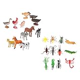 12 unidades Modelo de insecto Incluye: Mantis, ciempiés, Kyllinga brevifolia, Escorpión, Langosta, Cricket, Hormiga, Cucaracha, Kattapillar, Mosca, Abeja, Abejorro