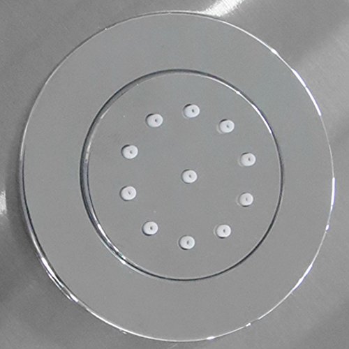 Edelstahl Duschpaneel mit integrierter Kopfbrause zwei Massagedüsen inkl. Handbrause - 9