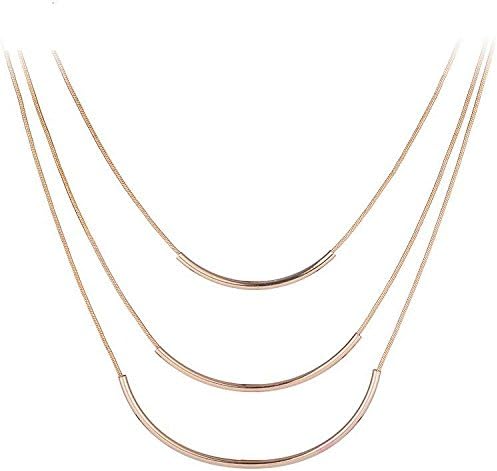 Xinmaoyuan Wedding Jewelry Fashion Jewelry In Europe And Exaggerated Big Temperament Personality Jane Fashion Jewelry Multi-Layer Necklace Women , Gold Wedding Gift Birthday Present Holiday Gifts