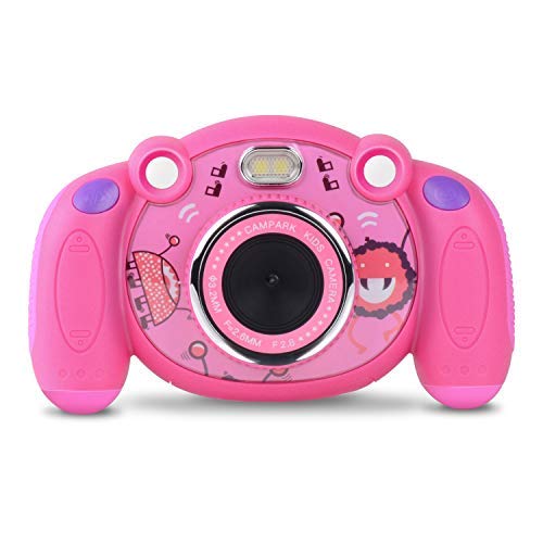 Campark Macchina Fotografica per Bambini HD Fotocamera Digitale con Microfono, Antiscivolo e Design Anti-Goccia…