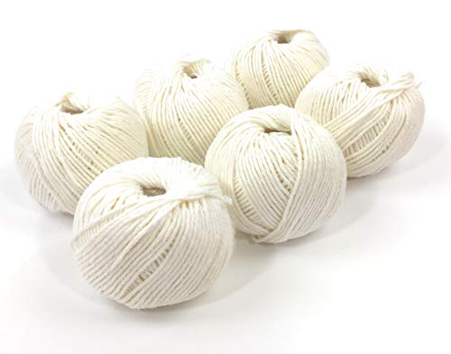 Home Line Cordel de algodón - Hilo de algodón de Hilo sqs-coc-10015 Panadero Cordeles - Cordón de algodón Manualidades Cuerda para macramé Ganchillo