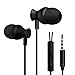 Produktbild 3,5 mm Kopfhörer Hirolan In Ear Stereo Headset Super Bass Musik Metall Kopfhörer Ohrhörer für iPhone Samsung, HTC LG Sony, Xiaomi Huawei Lenovo Smartphones, MP3-Player, Computer (Schwarz)