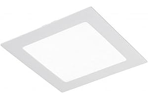 wonderlamp Downlight LED extraplano cuadrado blanco 18W 6000K (Luz fría)