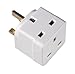 Price comparison product image 2 Way block plug 2 way plug in block mains adaptor double plug 3 pin 13a